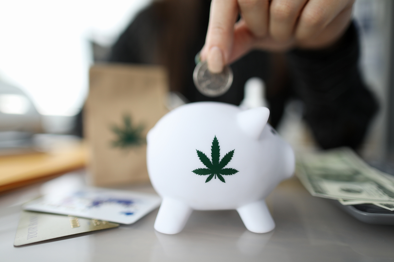 cannabis piggy bank